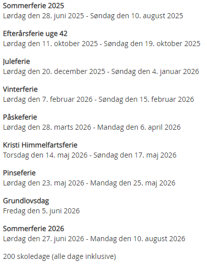 Sommerferieplan 25-26